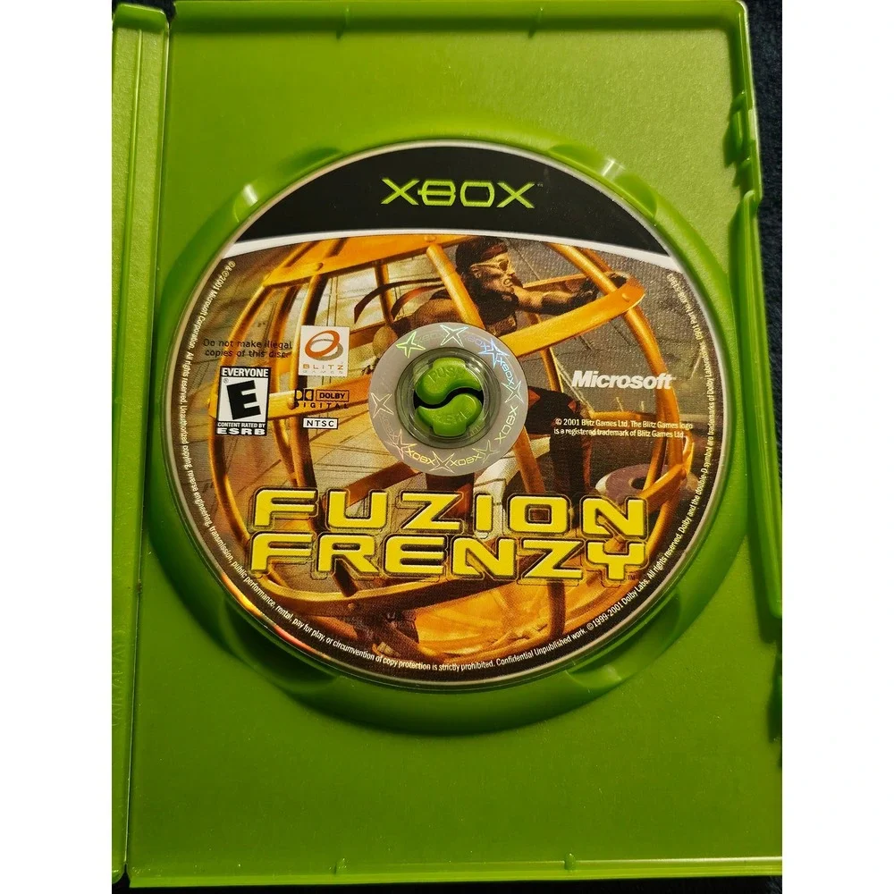 Fuzion Frenzy Microsoft Xbox Original Video Game Disc Only Tested